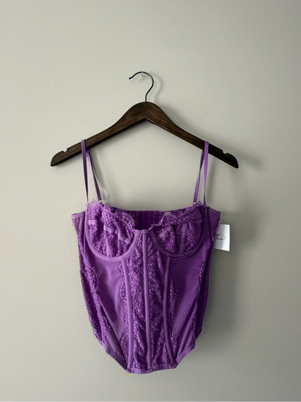 urban outfitters corset lace tank